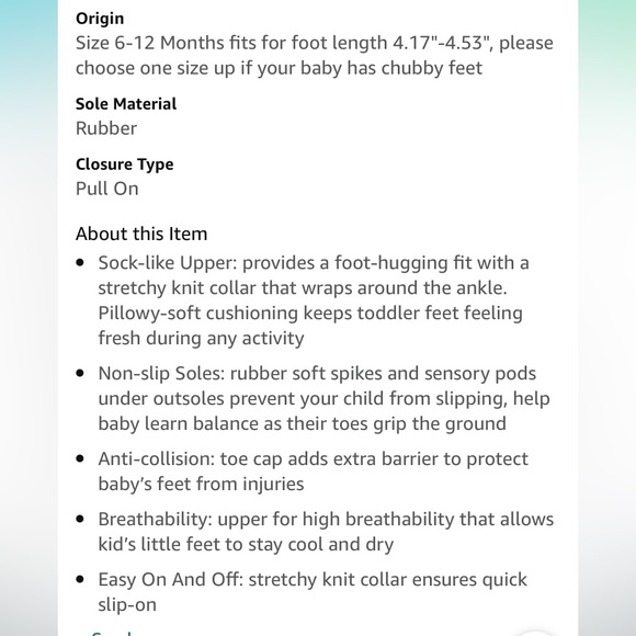 Baby Shoes Boy Girl Infant Sneakers Non-Slip First Walkers 6-12Months - Picture 8 of 8